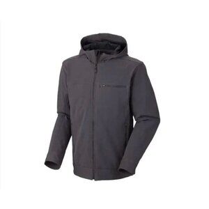 Mountain Hardwear Mens Peiro Flannel Lined Canvas Trucker Jacket XL Gray SP EXC